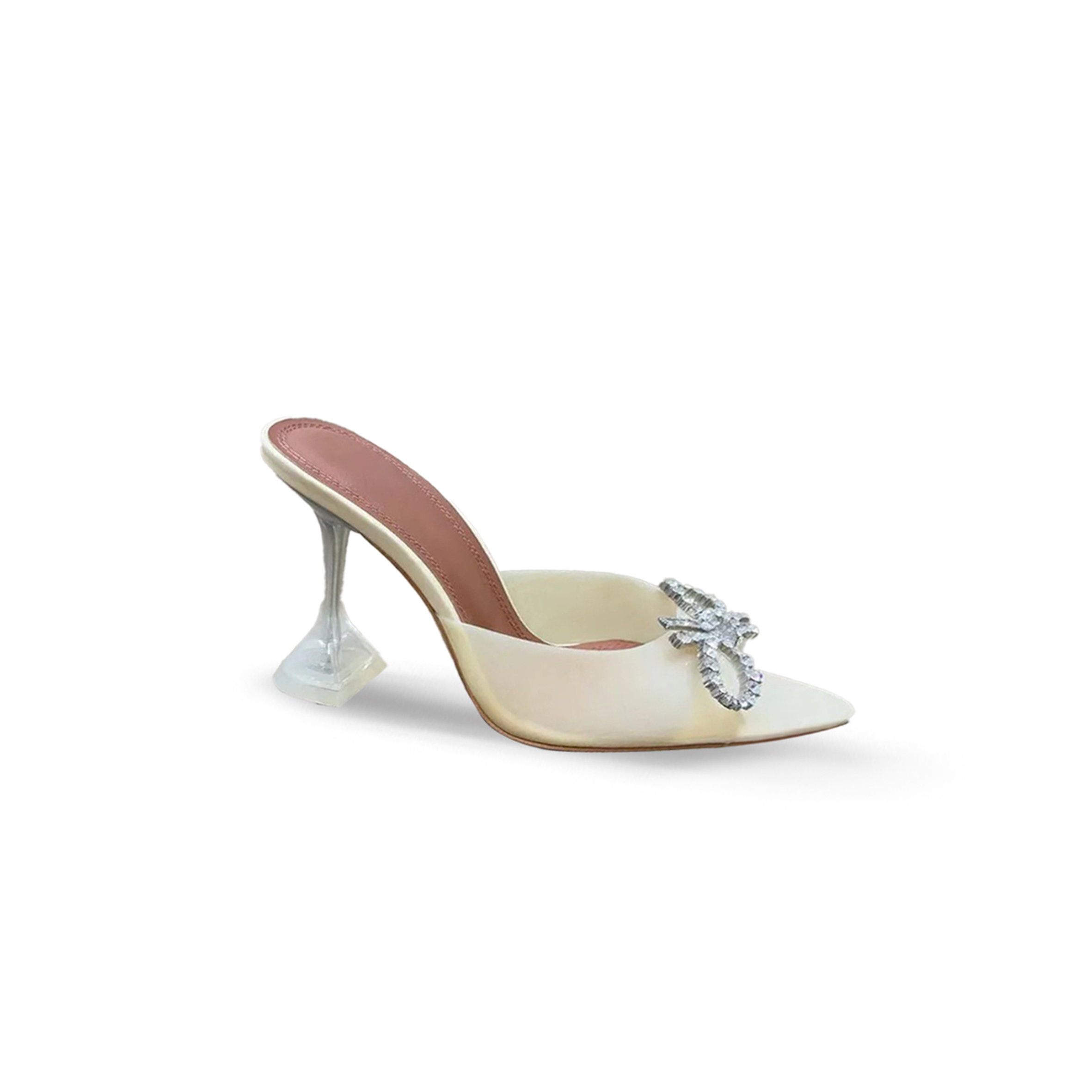 AMINA MUADDI POINTED HIGH HEELED SANDALS 